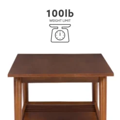 Coffee Tables-Kirkland's Home Wood Slatted Bottom Shelf Coffee Table Brown