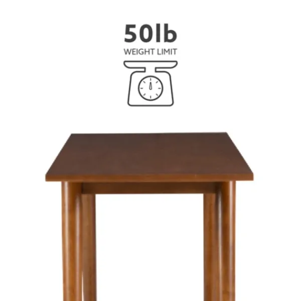 Console Tables-Kirkland's Home Wood Slatted Bottom Shelf Console Table Brown