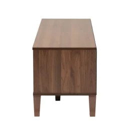 Tv Stands & Media Consoles-Kirkland's Home Wood Slatted Midcentury Tv Stand Brown