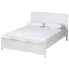 Beds & Headboards-Kirkland's Home Wood Slatted Queen Bed Frame White