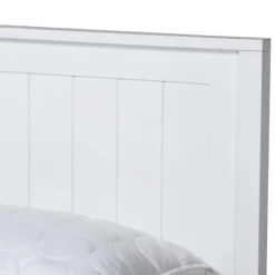 Beds & Headboards-Kirkland's Home Wood Slatted Queen Bed Frame White