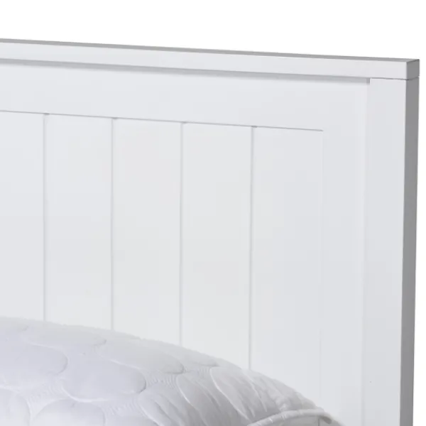 Beds & Headboards-Kirkland's Home Wood Slatted Queen Bed Frame White