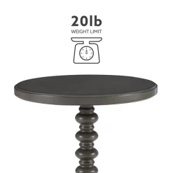Accent & End Tables-Kirkland's Home Wood Spindle Side Table Gray