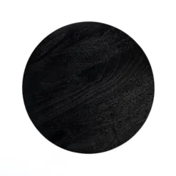 Accent & End Tables-Kirkland's Home Wood Spool Side Table Black