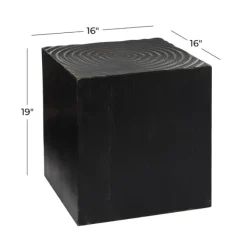 Accent & End Tables-Kirkland's Home Wood Square Accent Table Black