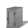 Accent & End Tables-Kirkland's Home Wood Storage And Charging Accent Table Gray