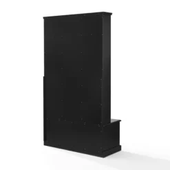Entryway Furniture-Kirkland's Home Wood Storage Bench Hall Tree Black