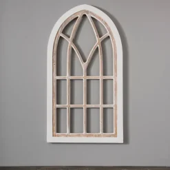 Wall Plaques-Kirkland's Home Wood Sydney Arch Wall Plaque White