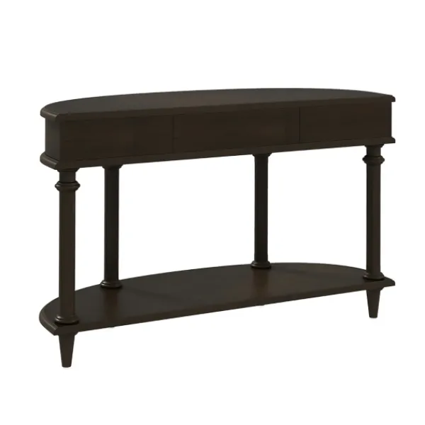 Console Tables-Kirkland's Home Wood 2-Tier Classic Console Table Brown