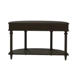Console Tables-Kirkland's Home Wood 2-Tier Classic Console Table Brown