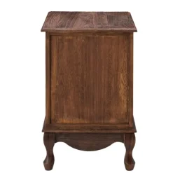 Nightstands-Kirkland's Home Wood Traditional 2-Drawer Nightstand Brown