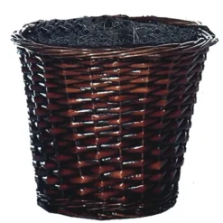 Trees & Topiaries-Kirkland's Home Wood Trunk Ficus Bush In Rattan Basket