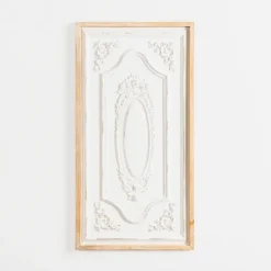 Wall Plaques-Kirkland's Home Wood Vintage Medallion Wall Plaque White