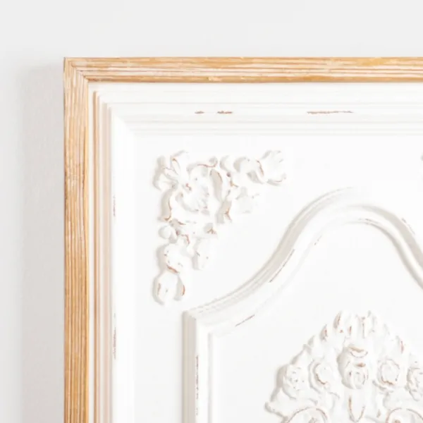 Wall Plaques-Kirkland's Home Wood Vintage Medallion Wall Plaque White