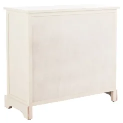 Cabinets & Sideboards-Kirkland's Home Wood Woven Baskets Cabinet White