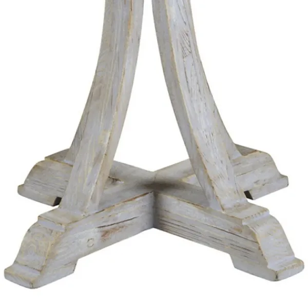Accent & End Tables-Kirkland's Home Wooden Arched Base Round Top Accent Table White