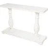 Console Tables-Kirkland's Home Wooden Baluster Leg Console Table White