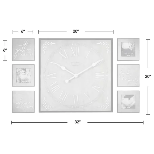 Gallery Wall Frames-Kirkland's Home Wooden Frame 7-Pc. Gallery Wall Set Gray