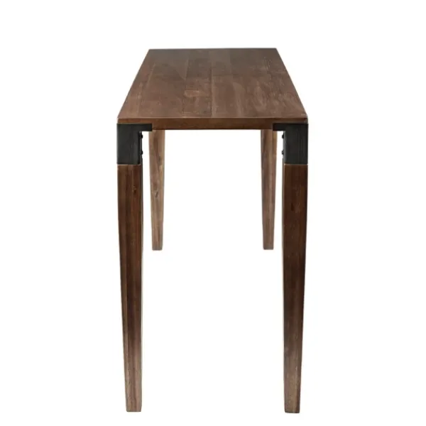 Dining Tables-Kirkland's Home Wooden Frazier Counter Table Brown