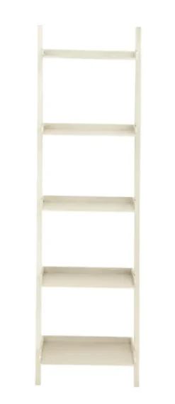 Bookshelves-Kirkland's Home Wooden Leaning Shelf White