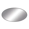 Decorative Mirrors-Kirkland's Home Wooden Oval Frame Wall Mirror Black