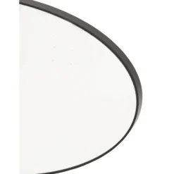 Decorative Mirrors-Kirkland's Home Wooden Oval Frame Wall Mirror Black