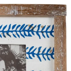 Picture Frames-Kirkland's Home Wooden Printed Picture Frame, 5X7 Blue