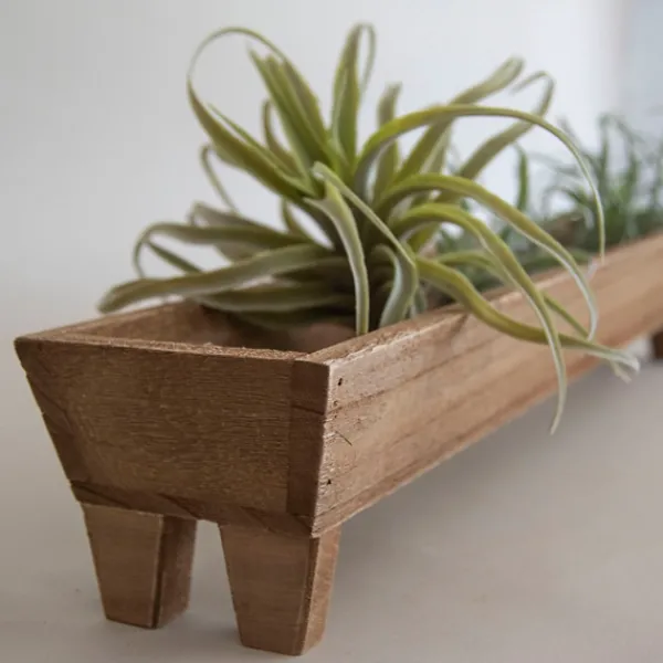 Decorative Trays-Kirkland's Home Wooden Trough Long Tray Brown