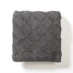 Blankets & Throws-Kirkland's Home Woven Cozy Dream Throw Gray