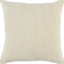 Pillows-Kirkland's Home Woven Nubby Pillow Ivory