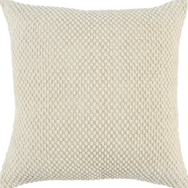 Pillows-Kirkland's Home Woven Nubby Pillow Ivory