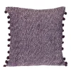 Pillows-Kirkland's Home Woven Pom Pom Pillow Purple