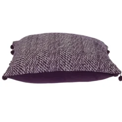 Pillows-Kirkland's Home Woven Pom Pom Pillow Purple