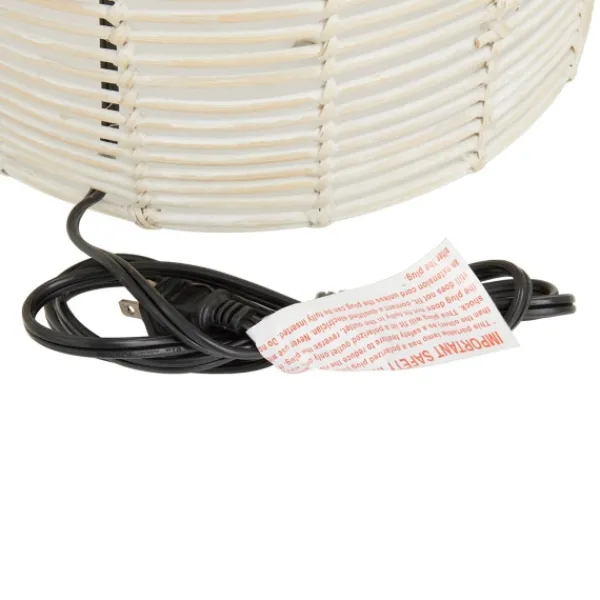 Table Lamps-Kirkland's Home Woven Rattan Table Lamp Ivory