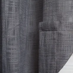 Curtains & Drapes-Kirkland's Home Woven Single Curtain Panel, 84 In. Gray