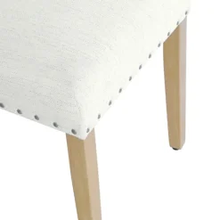 Dining Chairs-Kirkland's Home Woven Upholstered Dining Chairs, Set Of 2 Ivory