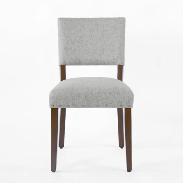 Dining Chairs-Kirkland's Home Woven Upholstered Dining Chairs, Set Of 2 Gray