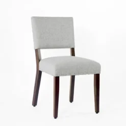 Dining Chairs-Kirkland's Home Woven Upholstered Dining Chairs, Set Of 2 Gray