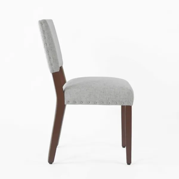Dining Chairs-Kirkland's Home Woven Upholstered Dining Chairs, Set Of 2 Gray