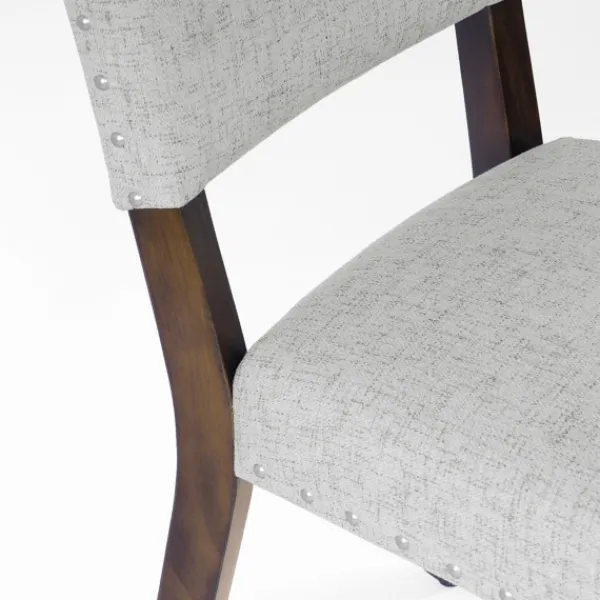 Dining Chairs-Kirkland's Home Woven Upholstered Dining Chairs, Set Of 2 Gray