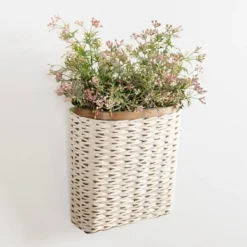 Wall Storage-Kirkland's Home Woven Wall Pocket White