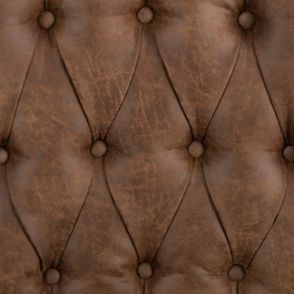 Accent Chairs-Kirkland's Home Wyatt Chester Faux Leather Accent Chair Brown
