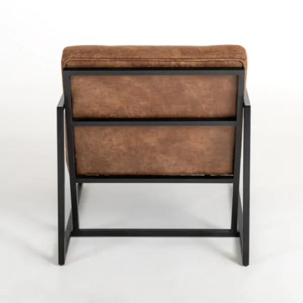 Accent Chairs-Kirkland's Home Wyatt Faux Leather Accent Chair Brown