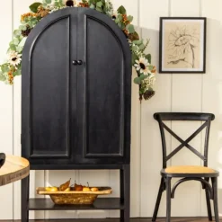 Dining Chairs-Kirkland's Home X Frame Cane Seat Dining Chair Black