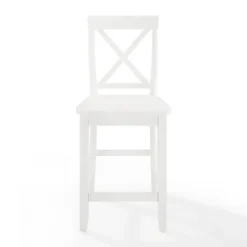 Bar Stools & Counter Height Stools-Kirkland's Home X-Back Farmhouse Counter Stools, Set Of 2 White