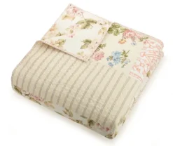 Quilts-Kirkland's Home Yellow And Pink Patchwork Blooms King Quilt Yellow/Pink