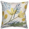 Pillows-Kirkland's Home Yellow Botanicals Pillow Yellow/Blue