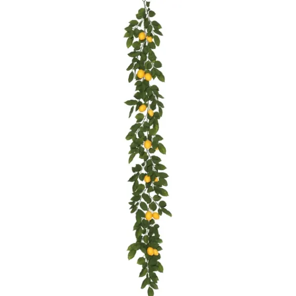Arrangements & Greenery-Kirkland's Home Yellow Lemon Leaf Garland Green/Yellow