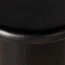 Accent & End Tables-Kirkland's Home Zach Charcoal Wood Pedestal End Table Black