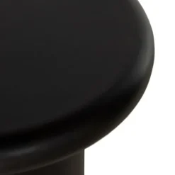 Accent & End Tables-Kirkland's Home Zach Charcoal Wood Pedestal End Table Black
